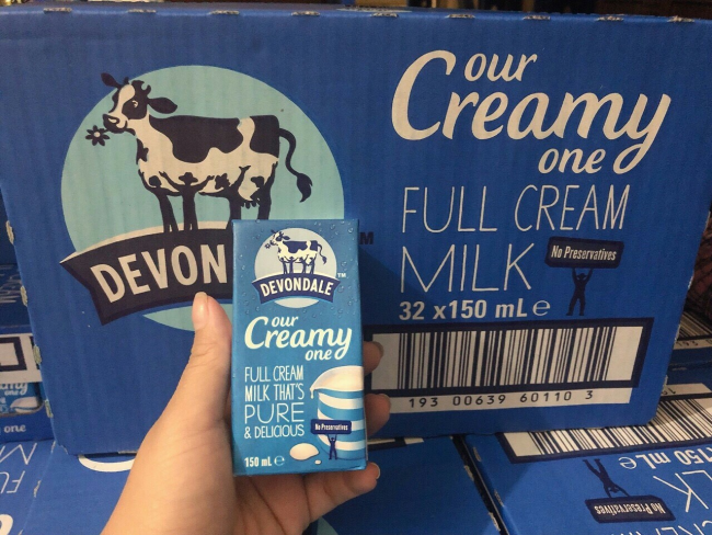 Sữa tươi Devondale giúp bổ sung dinh dưỡng cho con